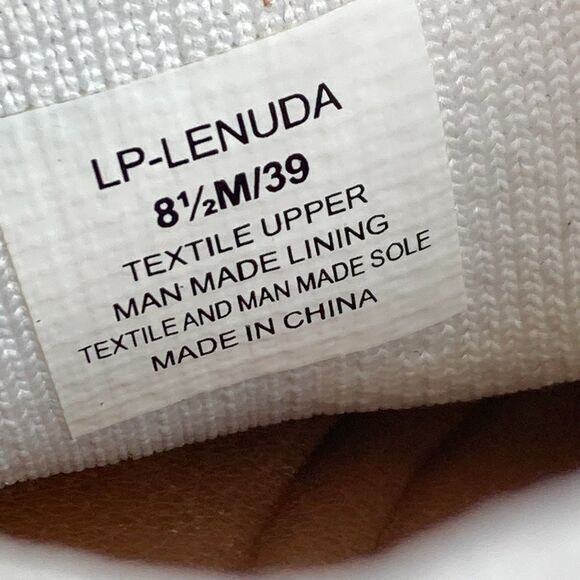 Lucky Brand Sneakers Women Sz 8.5 White Knit Lenuda Casual Lace Up Comfort Shoes - Picture 11 of 11